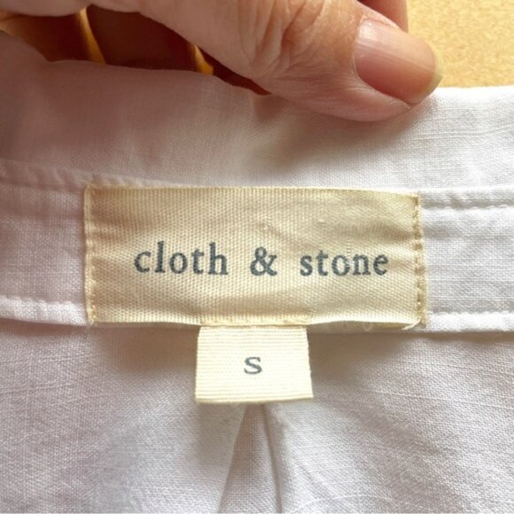 SOLD Anthropologie Cloth & Stone Split Back Button Down Button Shirt - S - Picture 7 of 14